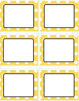 Preview of Polka Dot Themed Labels