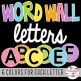 Polka Dot Word Wall LETTERS - 6 Color Choices!