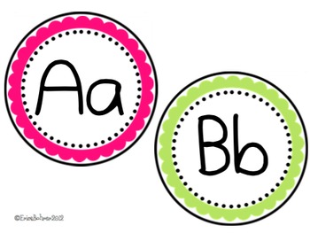 Word Wall Headers: Black and White Brights