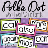 Polka Dot Word Wall Words - Editable