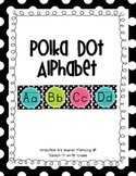 Polka Dot on Black Alphabet