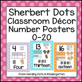 Polka Dots Classroom Decor Numbers 0-20