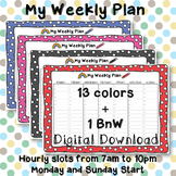 Polka Dots My Weekly Plan Planner