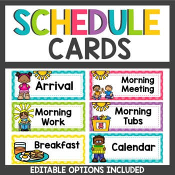 Polka dot Classroom Decor Schedule Cards by Teaching Superkids | TPT