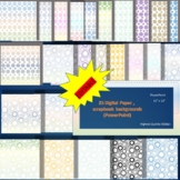 Polka-dot pastel digital Paper Pack editable PPT