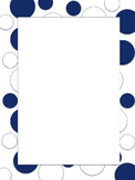 Polkadot Border *Colts* Blue, White