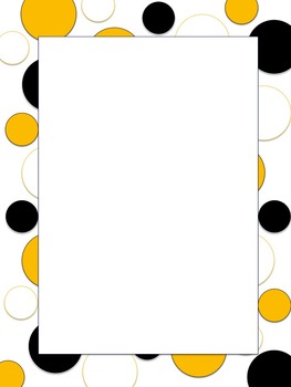 yellow black polka dot