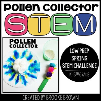 Preview of Pollen Collector STEM Challenge (Spring STEM Activity) - Pollination