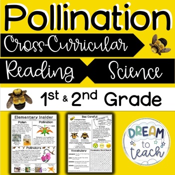 Preview of Pollination - Cross-Curricular Reading & Science - NGSS 2 -LS2-2