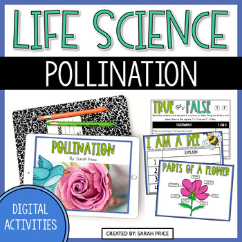 Preview of 2nd & 3rd Grade Life Science - Pollination Digital Activities for Google Slides