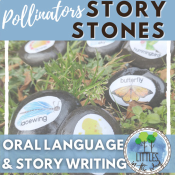 Preview of Pollinators Story Stones with Primary Writing Paper