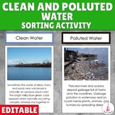 Water Pollution Ecology Earth Day Montessori Sorting Activity
