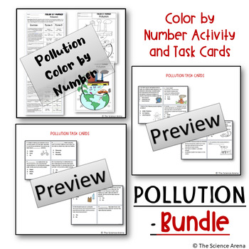 Pollution BUNDLE of Notes, Worksheets, Color by Number, Doodles and ...