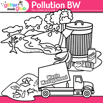 pollution clip art  conservation of land water  air