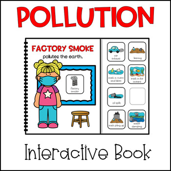 Preview of Pollution Interactive Book |  Earth Day