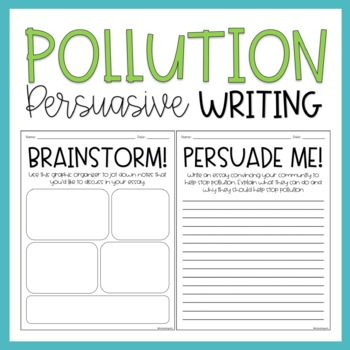 persuasive essay pollution