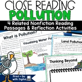 Pollution Reading Passage Water Air Land Human Impact on t