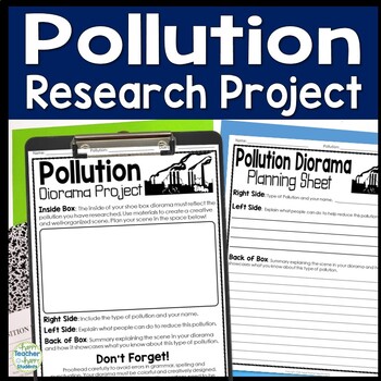 Preview of Pollution Research Project {Pollution Research Activity & Diorama}