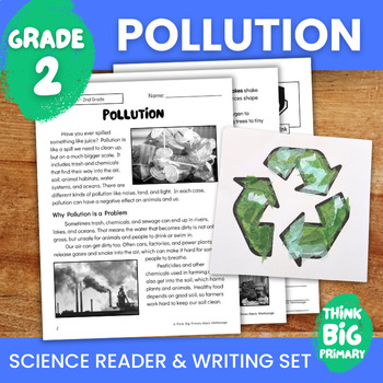 Preview of Pollution - Second/Third Grade Science Reader & Writing Set
