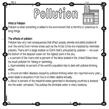 Pollution: The effects, the causes, how to reduce it by Teacher Trish