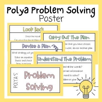Preview of Polya's Problem Solving Poster