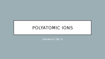 Preview of Polyatomic Ion Notes - PowerPoint