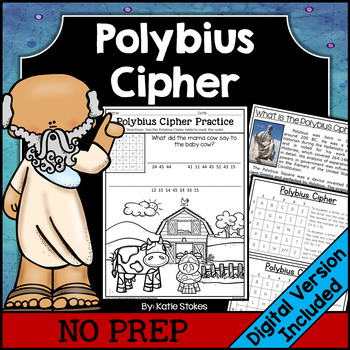 Preview of Polybius Cipher Activities | Printable & Digital