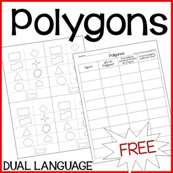 Preview of Polygon Anchor Chart, Polígonos, 2nd Grade