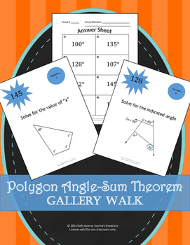 Preview of Polygon Angle Sum Theorem: Gallery Walk