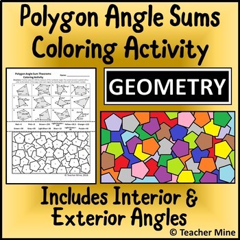 Polygon Angle Sums Worksheets Teaching Resources Tpt