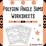 Polygon Angle Sums Worksheets