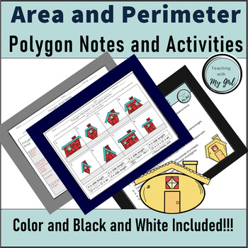 Preview of Polygon Area and Perimeter Notes and Activity