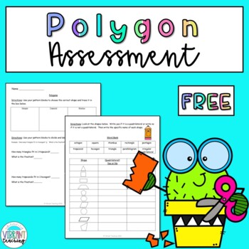 Preview of Polygon Assessment Worksheets: 3rd Grade