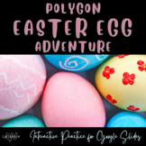 Polygon Easter Egg Adventure- No Prep Google Slides Indepe