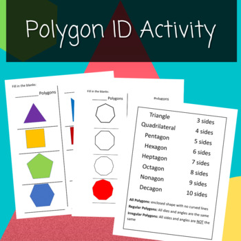 Preview of Polygon Identification Guide and Worksheet