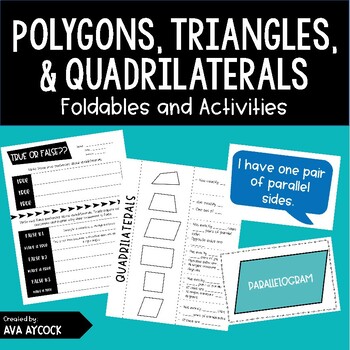 Preview of Classifying Quadrilaterals Activities and Worksheets