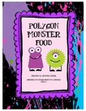 Polygon Monster Food - Math Geometry Vocabulary Activity