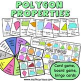 Polygon Properties angles sides parallel card game bingo c