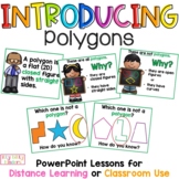 Polygon PowerPoint Lesson, Open / Closed Figures, Curves, 