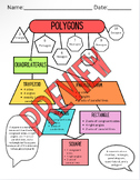 Polygon & Quadrilateral Flow Charts & Sorts