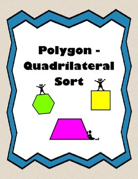 Preview of Polygon / Quadrilateral Sort ~ 2nd, 3rd, 4th Grade CCSS Math ~ ESL Resource