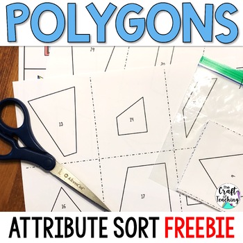 Preview of Classifying Polygons | Polygon Sort FREEBIE | Geometry Activity