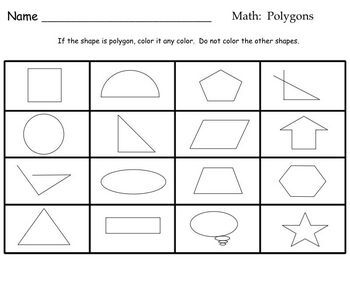 Polygon SmartBoard Math Lesson for primary grades by Lisa Rombach