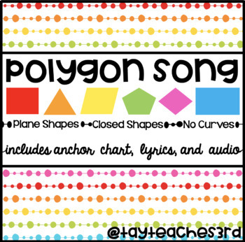 Preview of Polygon Song with audio and Anchor Chart