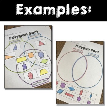 Polygon Sort Activity Classify Geometry Properties With Venn Diagrams
