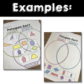 Polygon Sort Activity - Classify Geometry Properties with Venn Diagrams