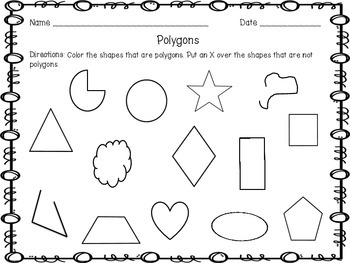 Polygon Task Card, Poster, and Worksheet by Jessica Annand | TPT