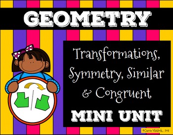 Preview of Polygon Transformations,Symmetry,Congruent/Similar Presentation and Assessment