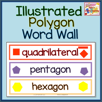 Preview of Polygons: Word Wall