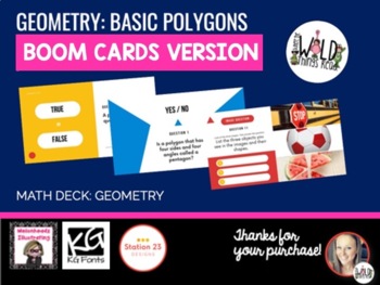Preview of Polygons Boom Cards: Great for Distance Learning